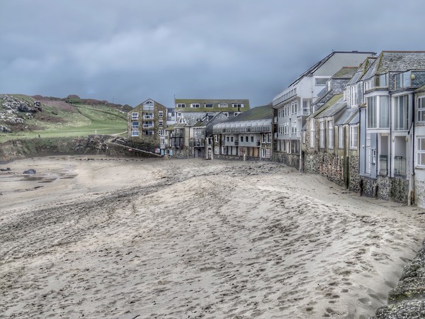 Houses on the beach. Porthmeor. Picture Board by Beryl Curran