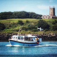 Buy canvas prints of Bringing home the catch Hayle Cornwall  by Beryl Curran