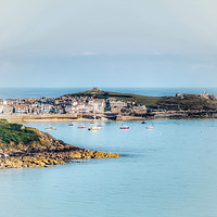 Buy canvas prints of A Majestic Cornish Coastal Haven St Ives by Beryl Curran