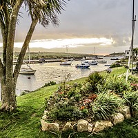 Buy canvas prints of Tides in at Hayle Harbour Cornwall  by Beryl Curran