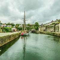 Buy canvas prints of Majestic Tall Ships at Charlestown Port by Beryl Curran