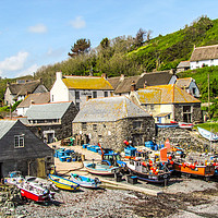 Buy canvas prints of Cadgwith Cove Cornwall  by Beryl Curran