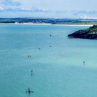 Buy canvas prints of Serene Waters of St Ives Bay by Beryl Curran