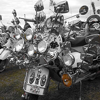 Buy canvas prints of  Mods Scooters by Beryl Curran