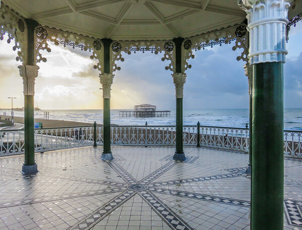 Brighton Bandstand  Picture Board by Beryl Curran