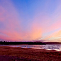 Buy canvas prints of Majestic Sunset Over Hayle Beach by Beryl Curran