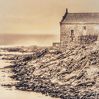 Buy canvas prints of Porthleven Old Lifeboat House by Beryl Curran