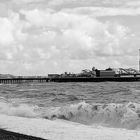 Buy canvas prints of Majestic Brighton Pier in Monochrome by Beryl Curran
