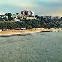 Buy canvas prints of Bournemouth Beach Dorset  by Beryl Curran