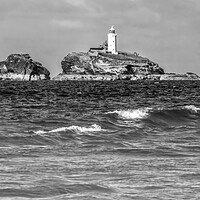 Buy canvas prints of Godrevy Lighthouse Cornwall  by Beryl Curran