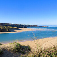 Buy canvas prints of Sand dunes at Hayle beach Cornwall  by Beryl Curran