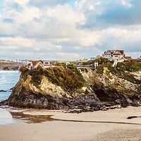 Buy canvas prints of Towan beach Newquay Cornwall  by Beryl Curran