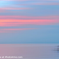 Buy canvas prints of Majestic Sunset at Brighton West Pier ICM by Beryl Curran