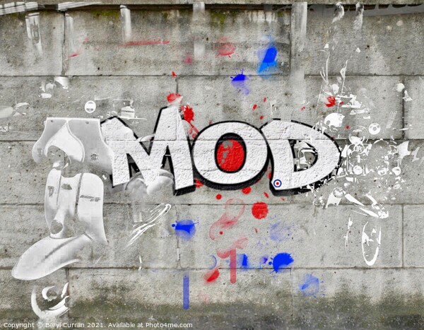 Revving up the Mod Scene Picture Board by Beryl Curran