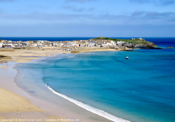 Serenity in St Ives Bay Picture Board by Beryl Curran