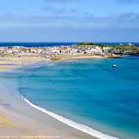Buy canvas prints of Serenity in St Ives Bay by Beryl Curran