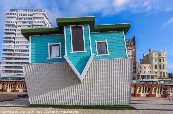 The Upside Down House Brighton  Picture Board by Beryl Curran