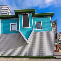 Buy canvas prints of The Upside Down House Brighton  by Beryl Curran
