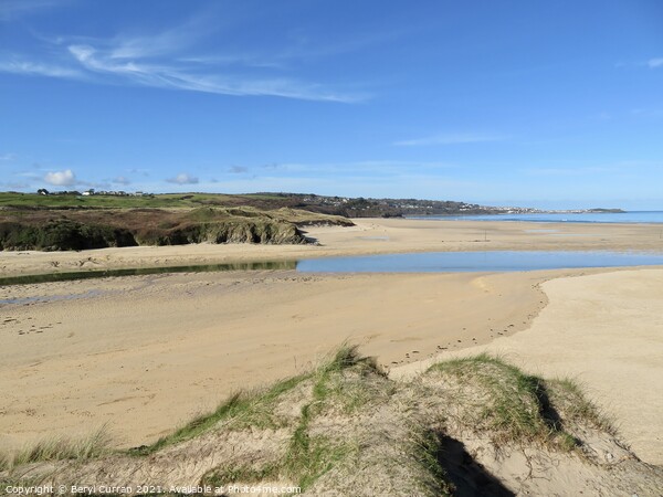 Hayle beach and sand dunes Cornwall  Picture Board by Beryl Curran