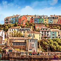 Buy canvas prints of Charming Nautical Village by Beryl Curran