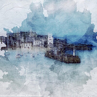 Buy canvas prints of Captivating St Ives Harbour View by Beryl Curran