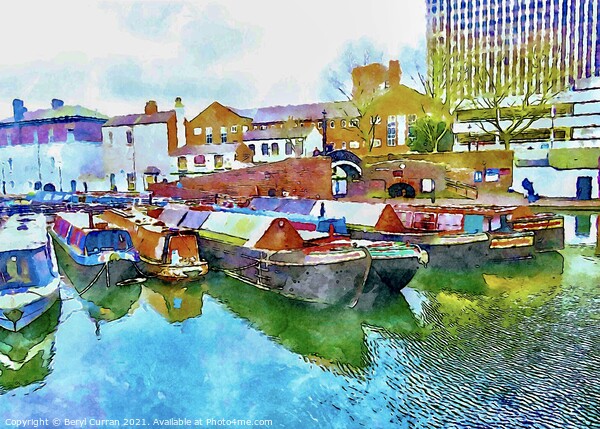 Birmingham Canal  Picture Board by Beryl Curran
