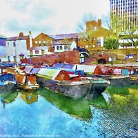 Buy canvas prints of Birmingham Canal  by Beryl Curran