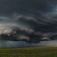 Buy canvas prints of Supercell Thunderstorm over Wyoming by John Finney