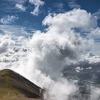 Buy canvas prints of Skiddaw Summit View by John Finney