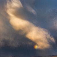 Buy canvas prints of Rainbow Toe over Kinder Scout by John Finney
