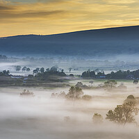Buy canvas prints of Hope Valley Spring sunrise, Peak District.  by John Finney