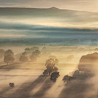 Buy canvas prints of Hope Valley June sunrise by John Finney