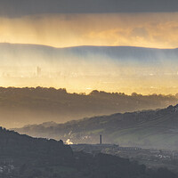 Buy canvas prints of Golden Layers from Eccles Pike  by John Finney