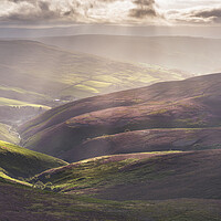 Buy canvas prints of Fair Brook, Kinder Scout. by John Finney