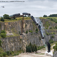 Buy canvas prints of Mission: Impossible 7 locomotive train crash scene by John Finney