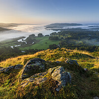 Buy canvas prints of South Lake District morning light by John Finney