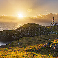 Buy canvas prints of Eilean glas Lighthouse sunrise by John Finney
