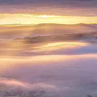 Buy canvas prints of Sublime light over Hope Valley by John Finney
