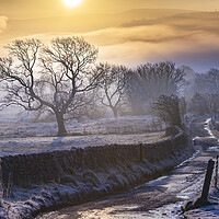Buy canvas prints of Jack Frost Sunrise by John Finney