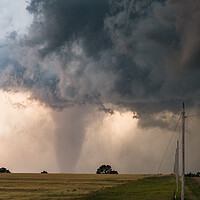 Buy canvas prints of Large tornado Stovepipe, Kansas by John Finney
