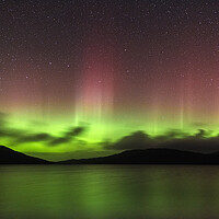 Buy canvas prints of Aurora Borealis over The Isle of Harris by John Finney
