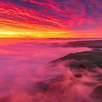 Buy canvas prints of Fire and Fog by John Finney