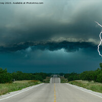Buy canvas prints of Supercell Road. Texas by John Finney