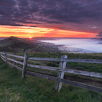 Buy canvas prints of Great Ridge sunrise. Peak District by John Finney