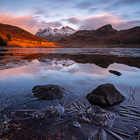 Buy canvas prints of Winter details with Blea tarn by John Finney