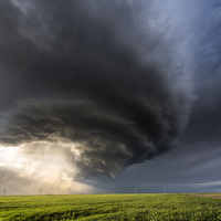 Buy canvas prints of  Structure over the great plains of Colorado, USA. by John Finney