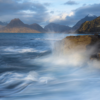 Buy canvas prints of  Elgol waves, Isle of Skye, Inner Hebrides of Scot by John Finney