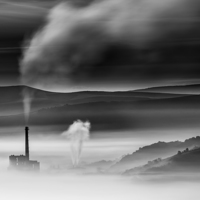 Buy canvas prints of  Hope cement works, Peak District England.  by John Finney