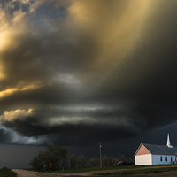 Buy canvas prints of Severe thunderstorm over South Dakota by John Finney