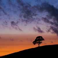 Buy canvas prints of Dusk at the Roaches, Peak District. by John Finney
